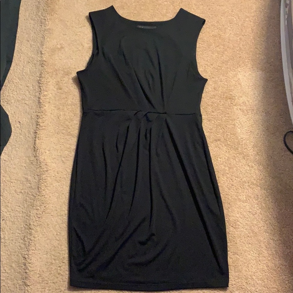 Sleeveless Cotton Black Casual Dress